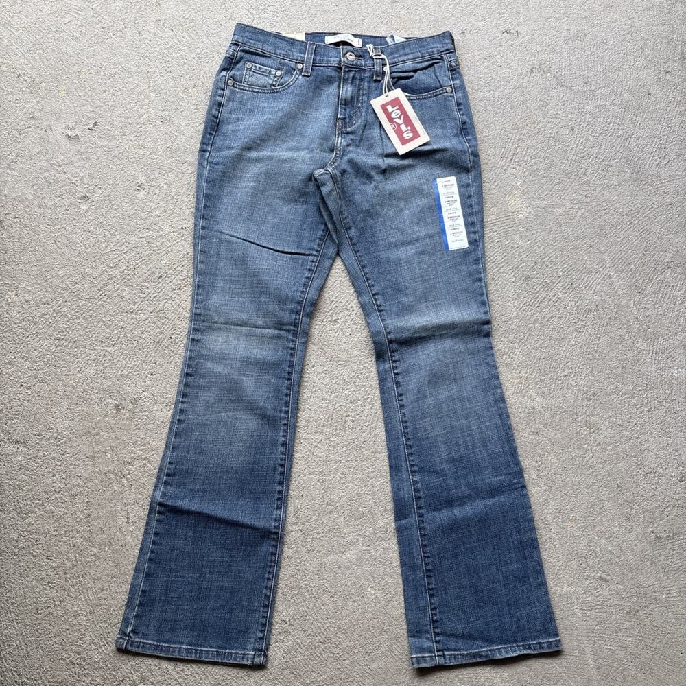 New Levi's 515 Jeans Womens 4 M Stretch Mid Rise Boot Cut Medium Wash Y2k Misses